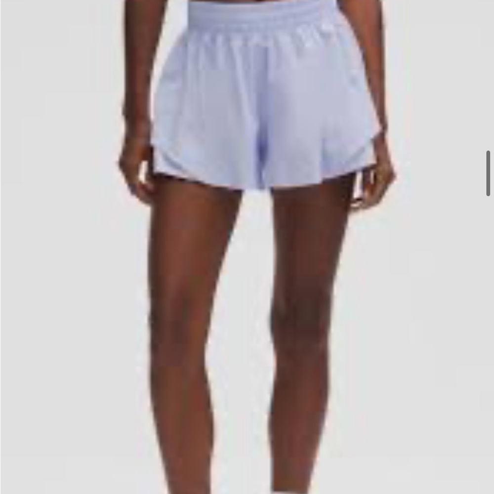 Lululemon Hotty Hot Light purple shorts